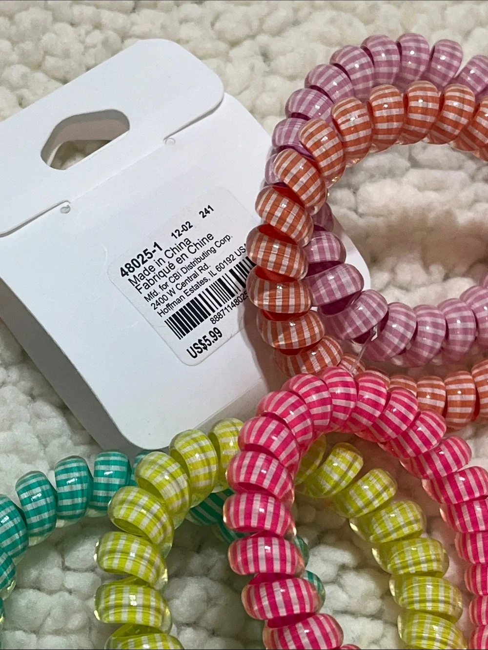 Claire’s Hair Accessory Bundle NWT | 5 Spiral Hair Coils + 3 Scrunchies | 8-Pcs